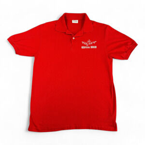 Vintage B-52 Stratofortress Polo Shirt Adult SMALL Red 524th Bomb Squadron USA